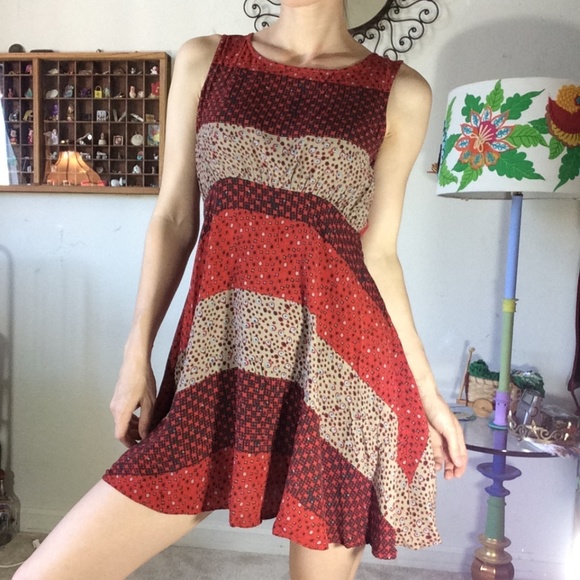 Free People Dresses & Skirts - GIFTED Free People Red Flowy Summer Dress Free People Dresses & Skirts - GIFTED Free People Red Flowy Summer Dress